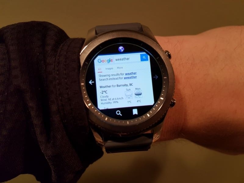 Smartwatch Web Browser