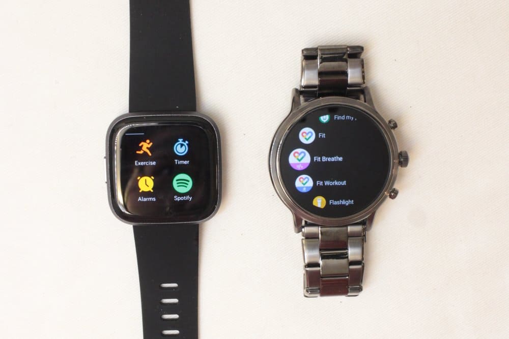 Fitbit Versa 2 vs Fossil Gen 5 apps
