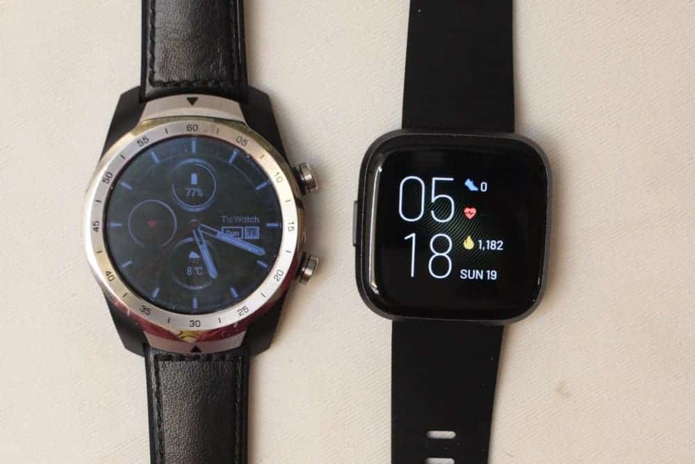 TicWatch Pro vs Fitbit Versa 2