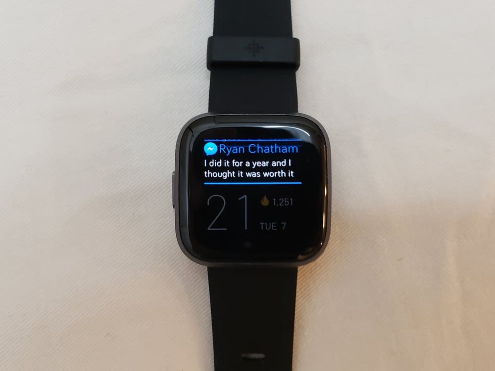 Fitbit Versa 2 notifications