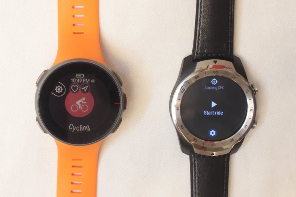 Polar Vantage V and Ticwatch Pro notifications