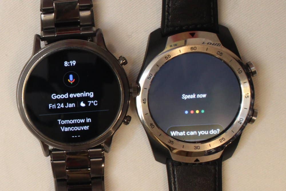 Ticwatch Pro and Fossil Gen 5 Carlyle Google Assistant