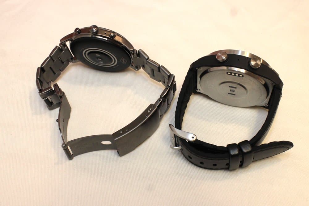 fossil carlyle vs ticwatch pro rear