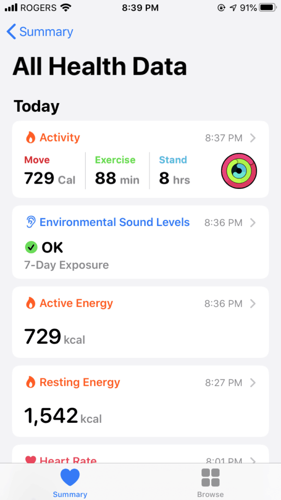 Apple Watch Series 5 app