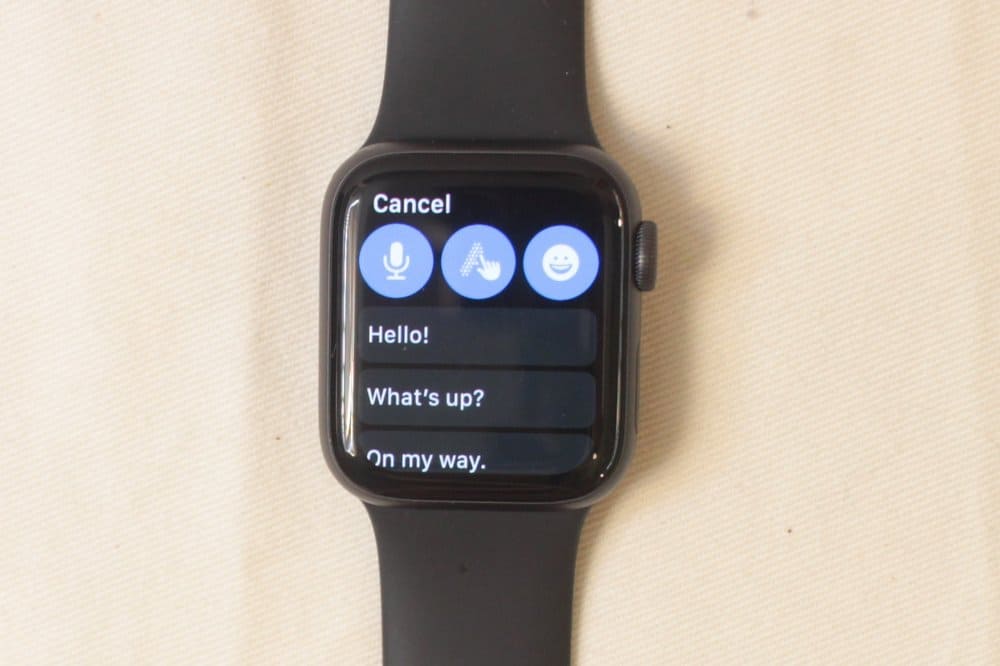 apple watch series 5 reply to message