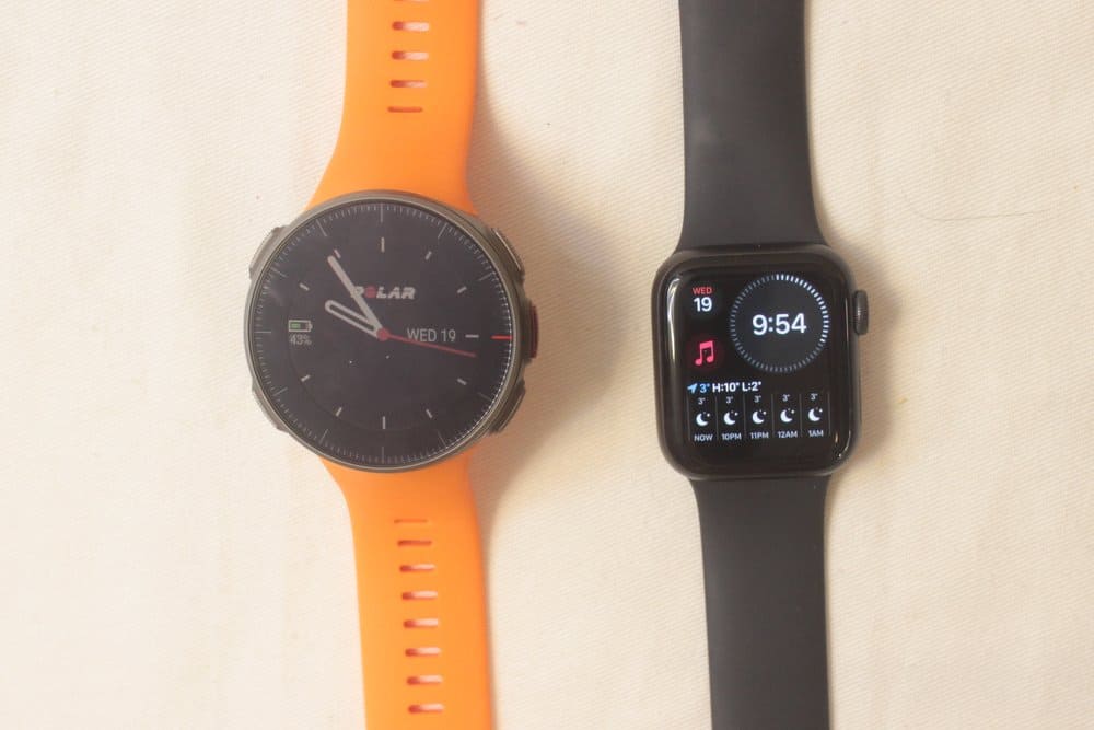 apple watch series 5 polar vantage v main screen