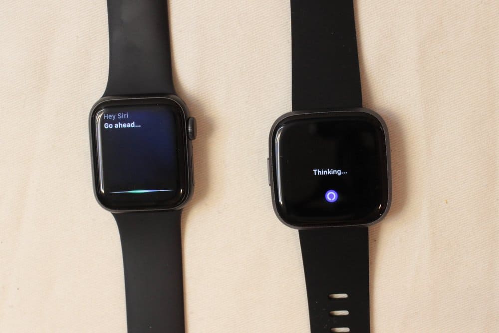 apple watch series 5 fitbit versa 2 alexa siri