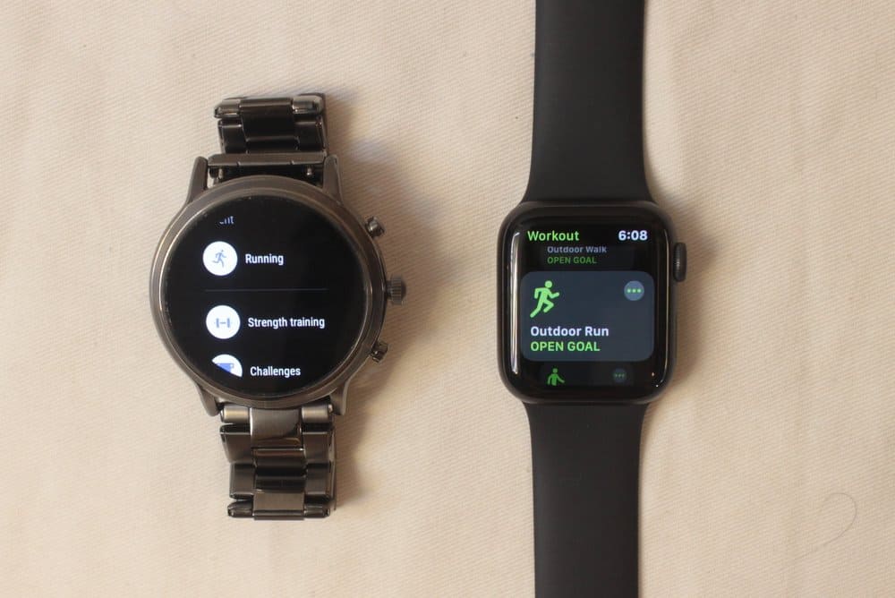 fossil gen 5 carlyle vs apple watch series 5 workout