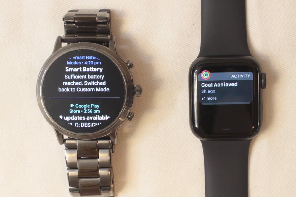 fossil gen 5 carlyle vs apple watch series 5 notifications