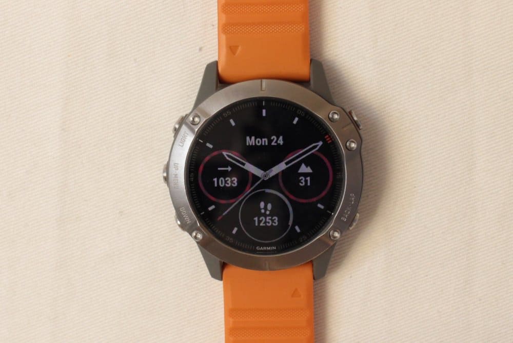 garmin fenix 6 sapphire main watch face