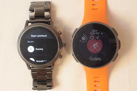 fossil gen 5 carlyle vs polar vantage v exercise