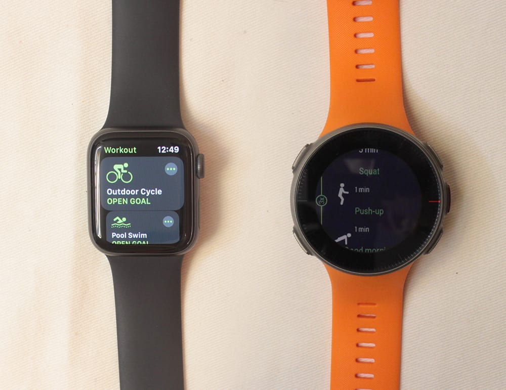 polar vantage v apple watch series 5 workout mode