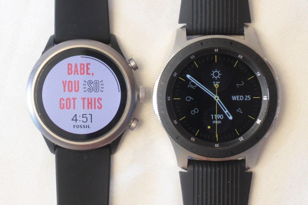 fossil sport galaxy watch watch faces