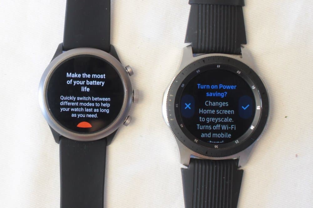 fossil sport galaxy watch battery saver