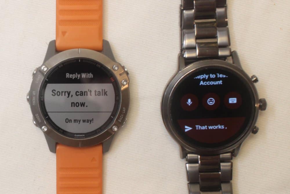 garmin fenix 6 fossil gen 5 carlyle notifications