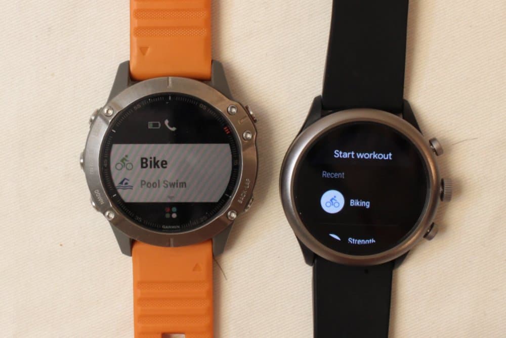 Garmin Fenix 6 vs Fossil Sport Smartwatch workout