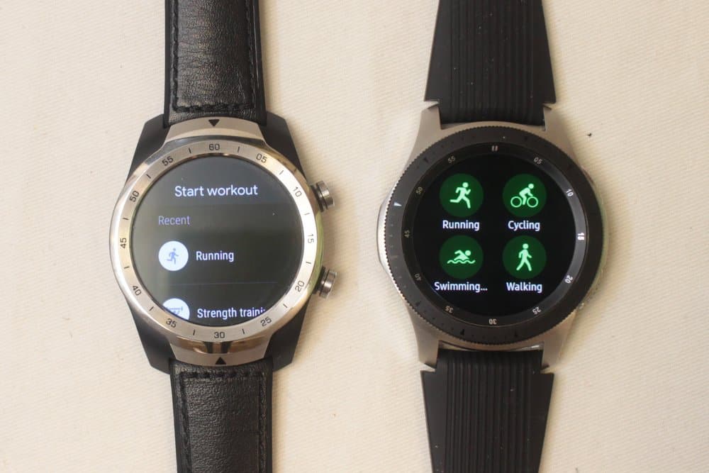 samsung galaxy watch ticwatch pro samsung health google fit