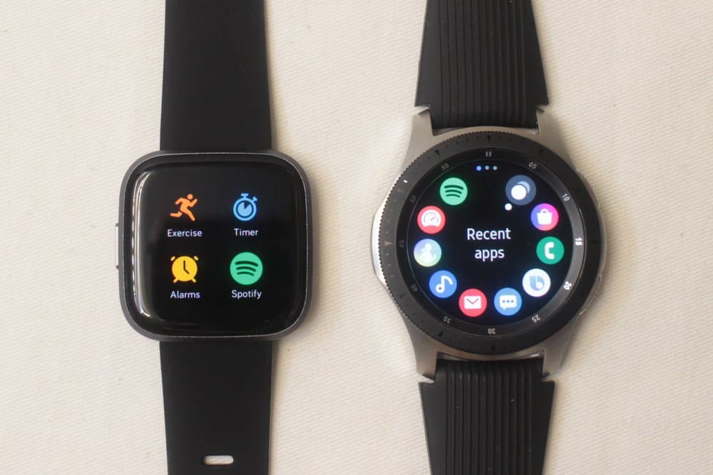 galaxy watch vs fitbit versa 2 apps