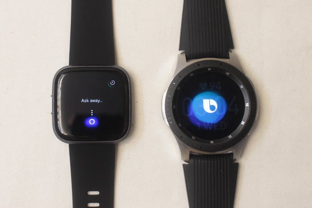 galaxy watch vs fitbit versa 2 bixby and alexa
