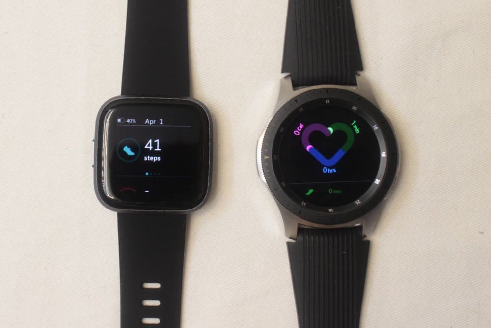galaxy watch vs fitbit versa 2 fitness tracking