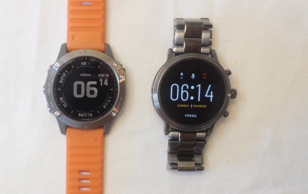 Garmin Fenix 6 vs Fossil Gen 5 Carlyle