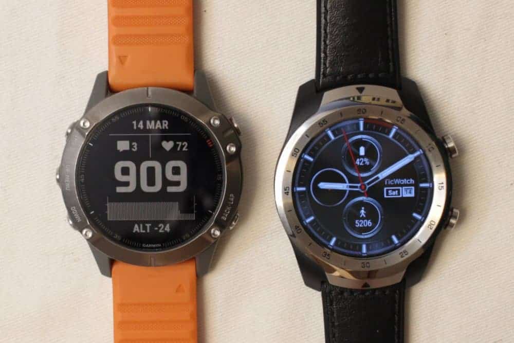 Garmin Fenix 6 Ticwatch Pro