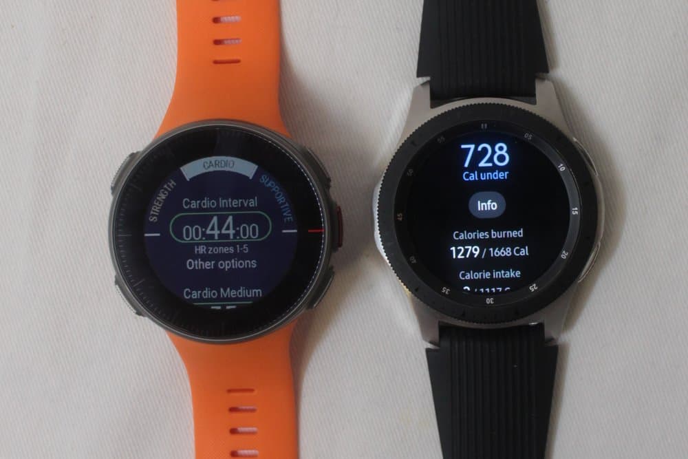 samsung galaxy watch vs polar vantage v exercise special features