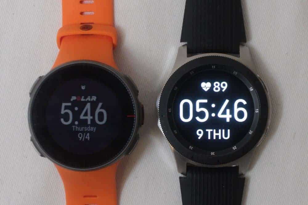 Samsung Galaxy Watch vs Polar Vantage V