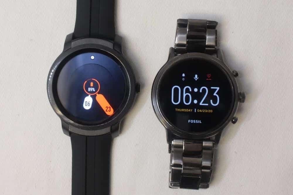 Ticwatch E2 vs Fossil Gen 5 Carlyle