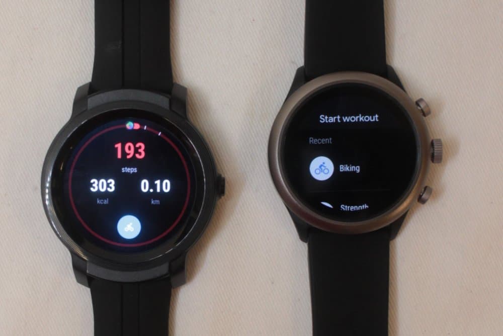 ticwatch e2 fossil sport mobvoi vs google fit