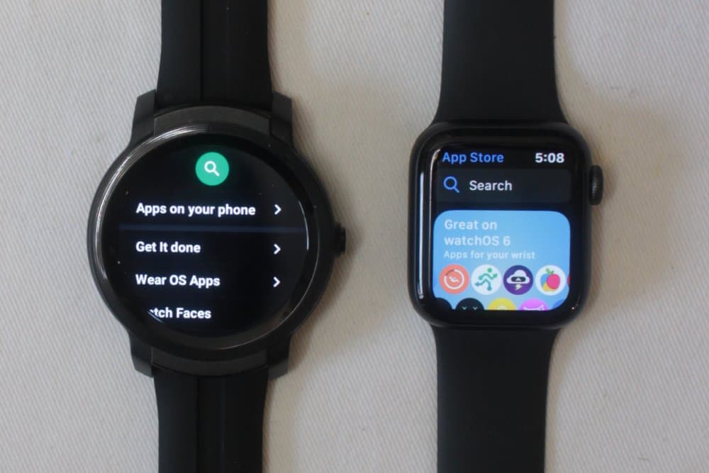 ticwatch e2 apple watch series 5 app store