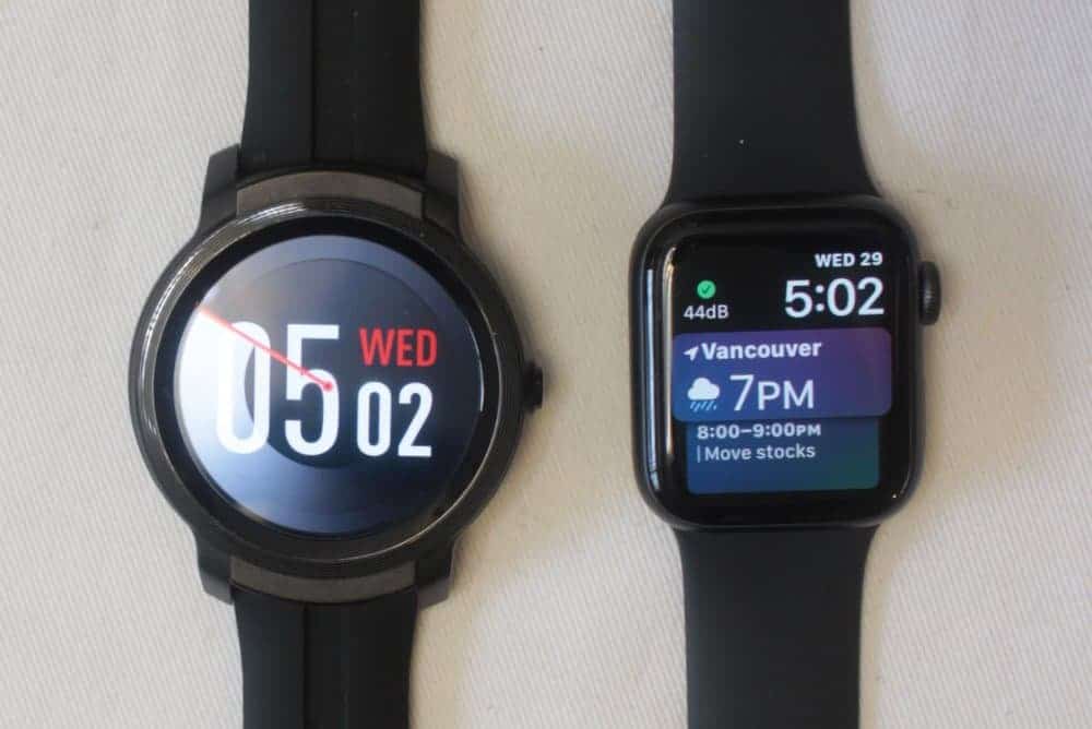 Ticwatch E2 vs Apple Watch Series 5