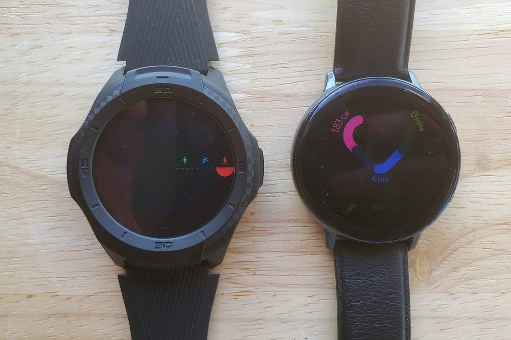 Ticwatch S2 vs Samsung Galaxy Watch Active 2 samsung health tichealth