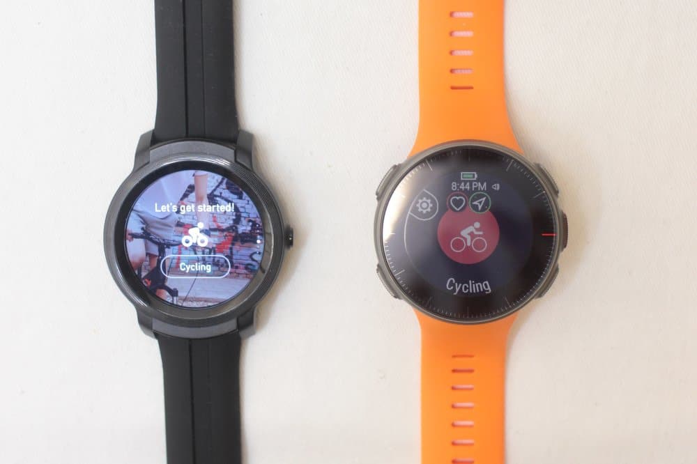 ticwatch e2 vs polar vantage v sports