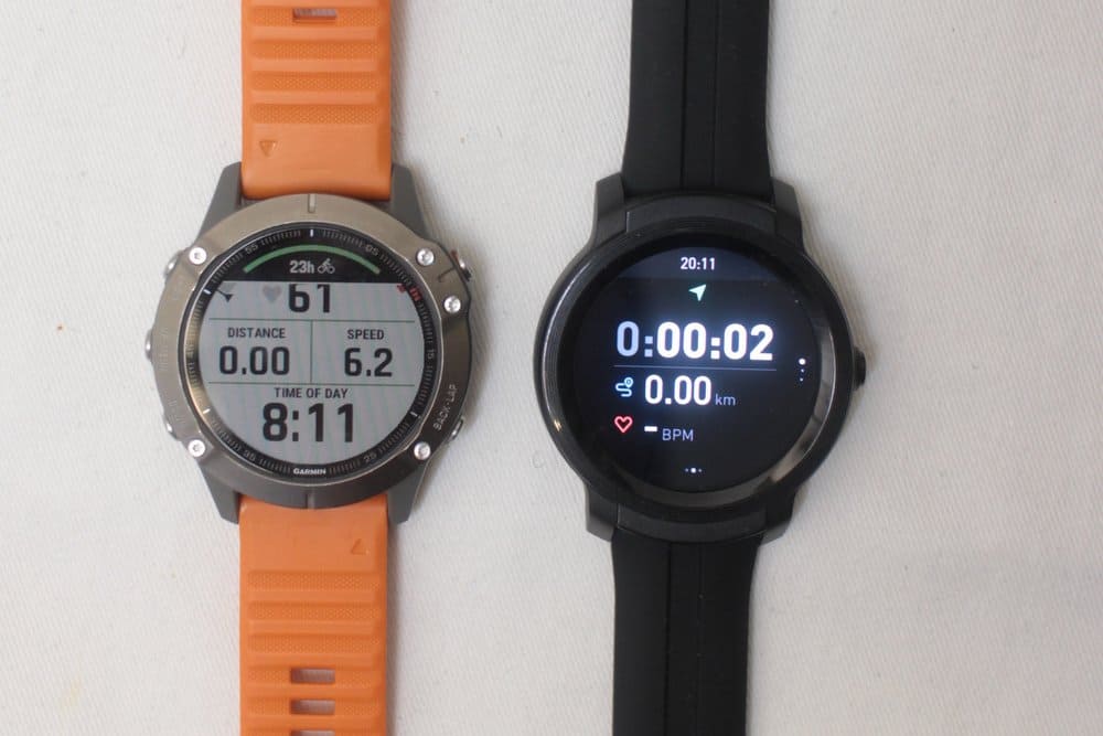ticwatch e2 vs garmin fenix 6 exercise tracking