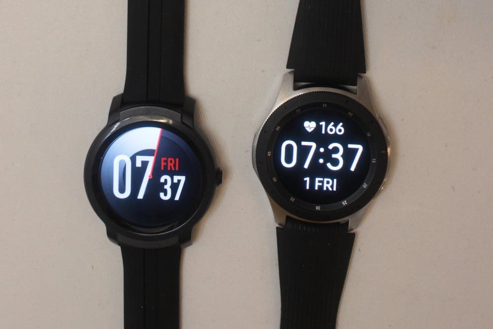 ticwatch e2 vs samsung galaxy watch/active 2 watch faces