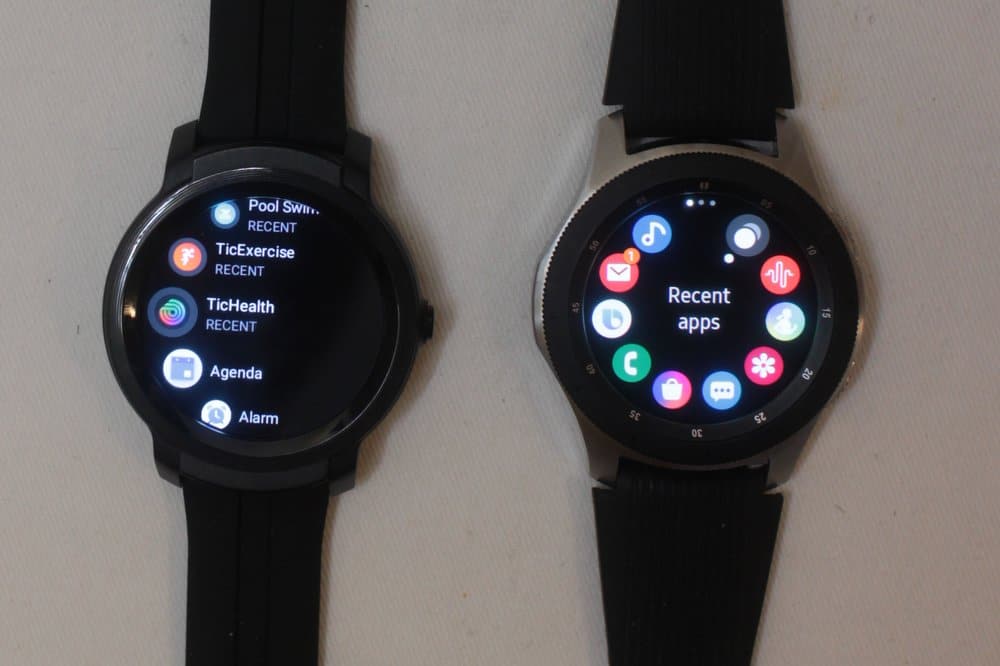 ticwatch e2 vs samsung galaxy watch/active 2 apps list