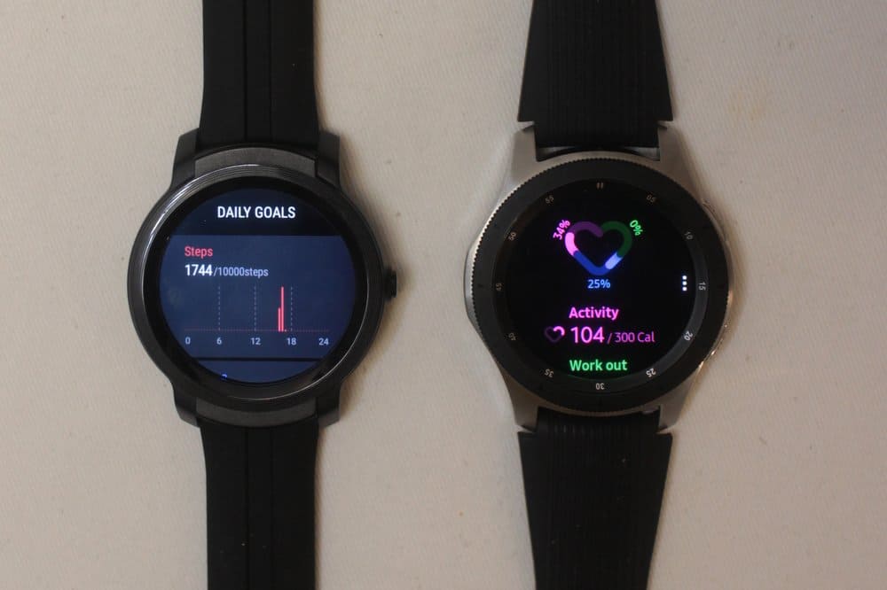ticwatch e2 vs samsung galaxy watch/active 2 tichealth