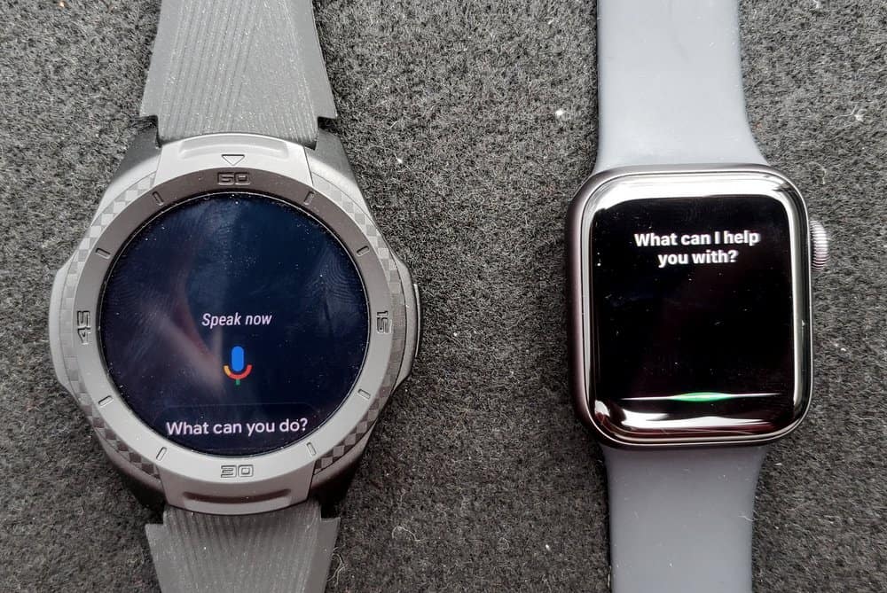 ticwatch s2 vs apple watch series 5 google assistant siri