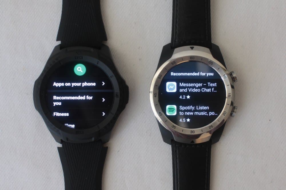 ticwatch s2 vs ticwatch pro apps