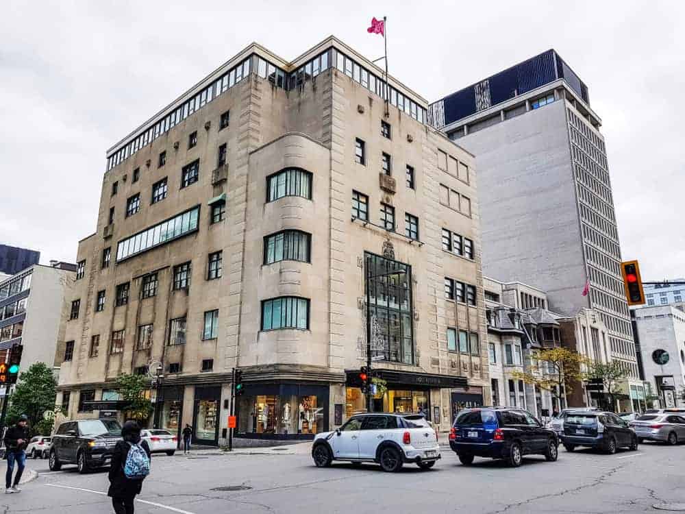 Holt Renfrew Store in downtown Montreal