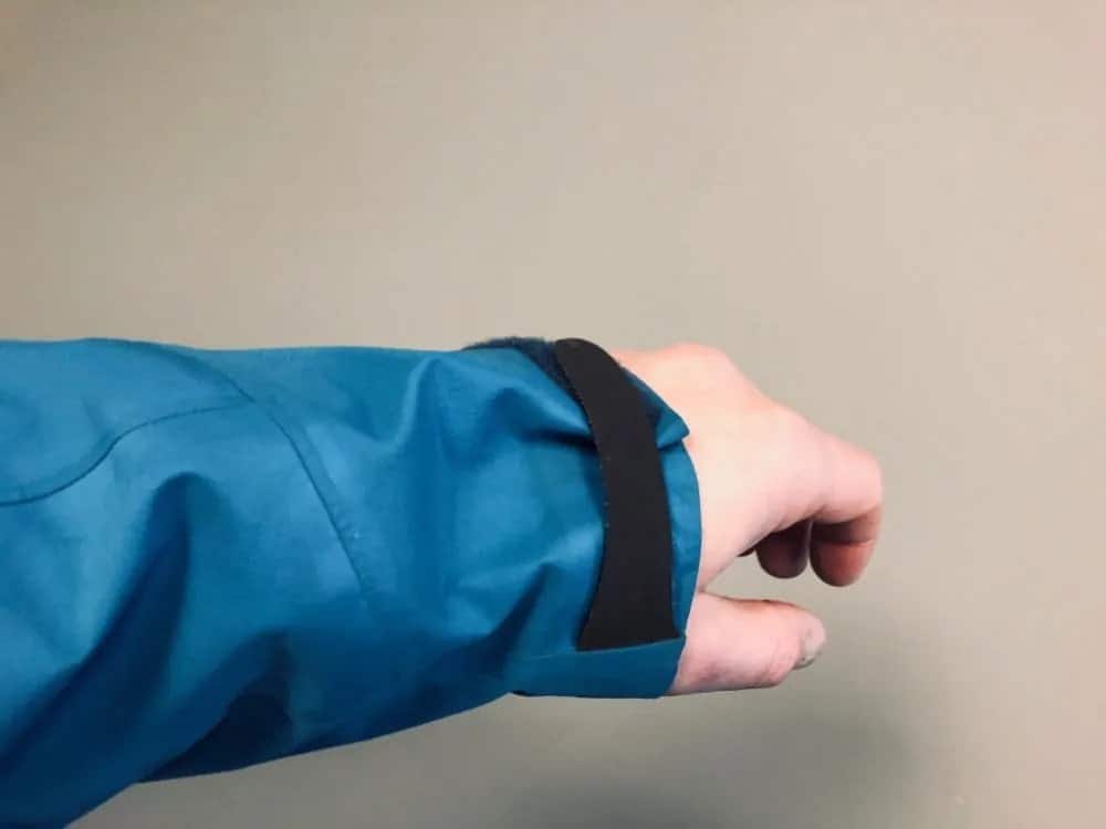 Arm length for Arc’Teryx Beta LT jacket.