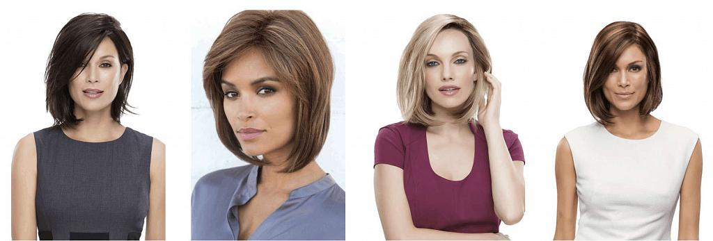 Medium-length wig examples