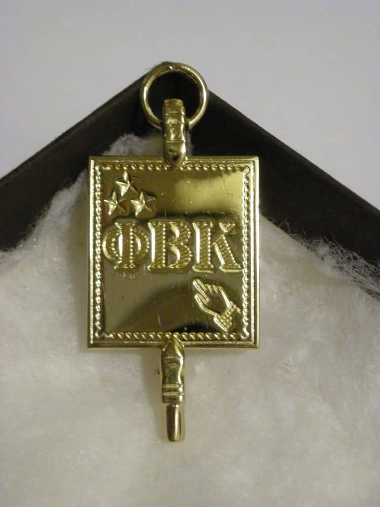 Phi Beta Kappa key