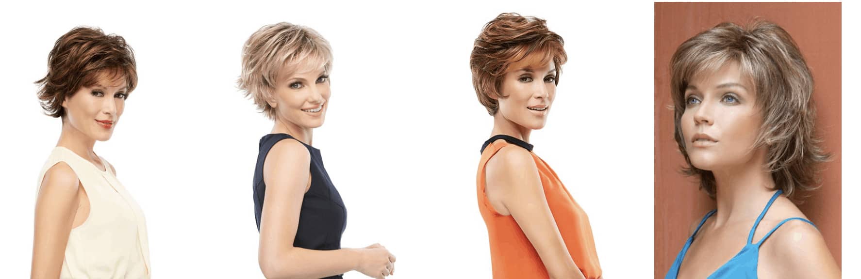 Shag hairstyle wig examples