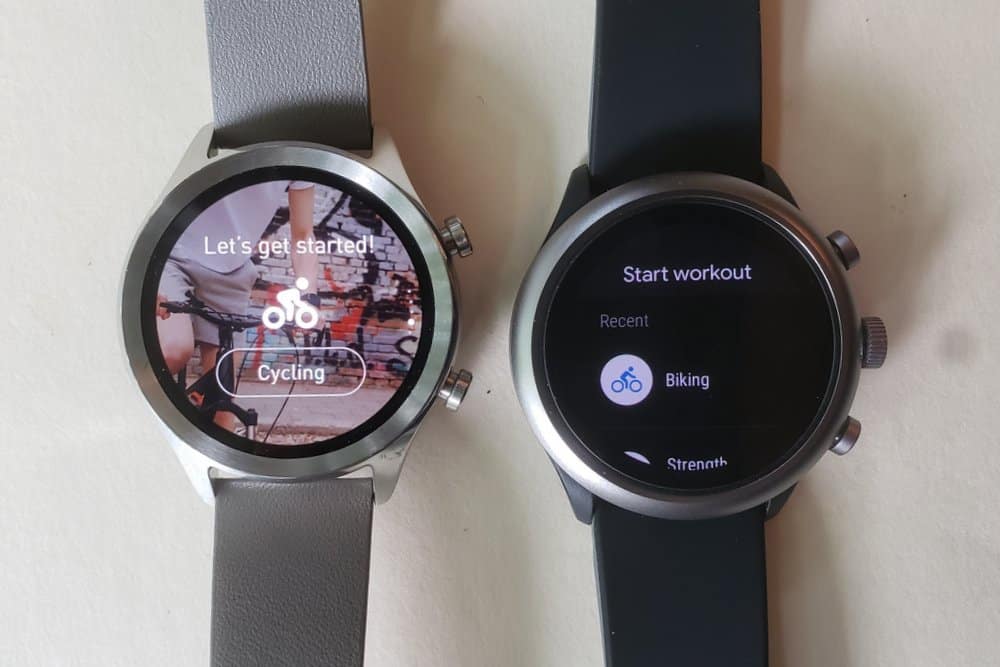ticwatch c2 vs fossil sport smartwatch fit workout ticexercise