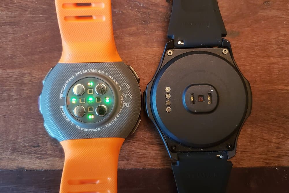 ticwatch s2 vs polar vantage v heart rate sensor