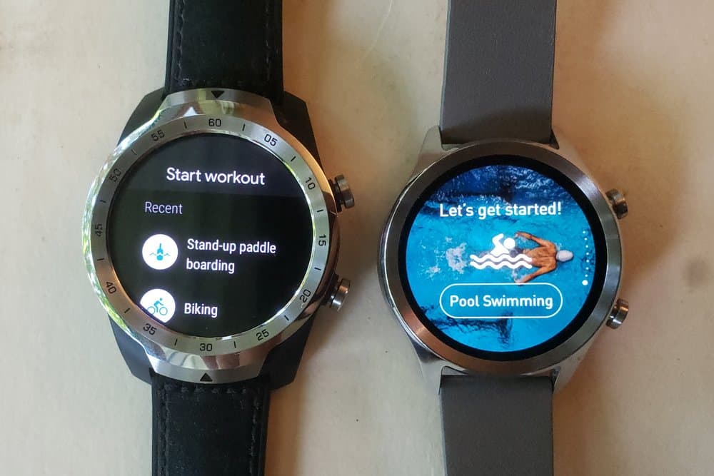 Ticwatch C2 vs Ticwatch Pro google fit workout ticexercise