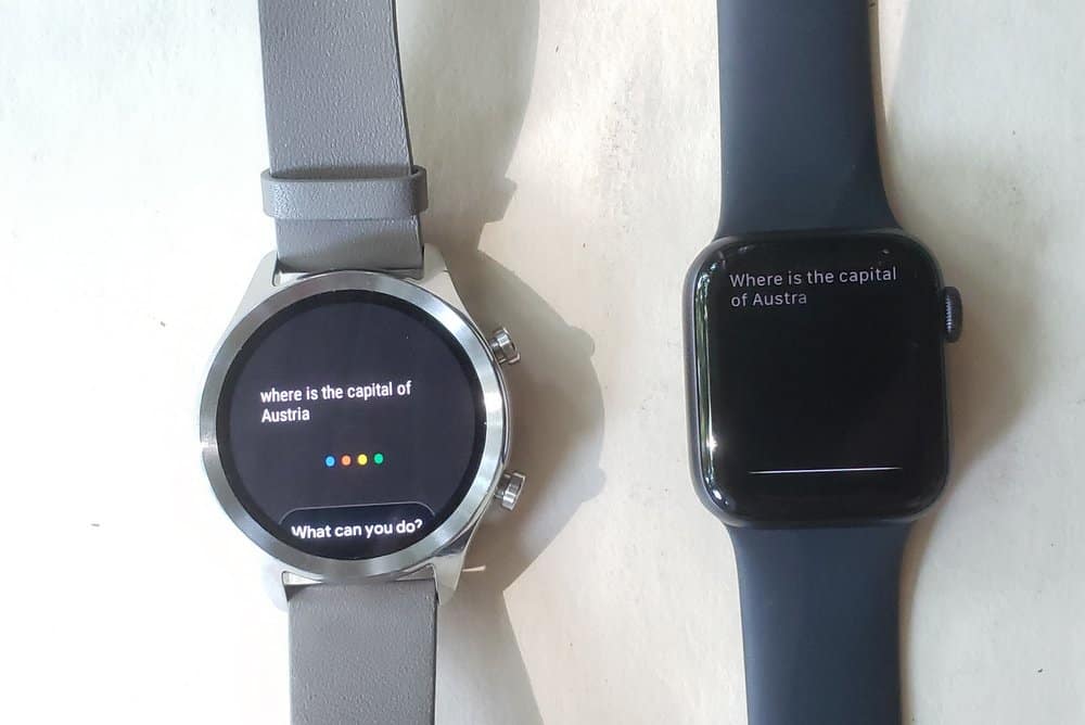 Winner: Apple Watch Series 5 google assistant siri