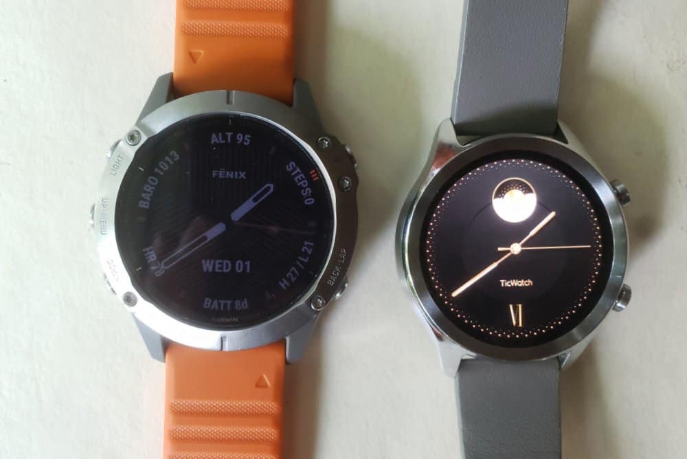 ticwatch c2 vs garmin fenix 6 watch faces